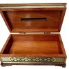 Handgefertigte persische Holz-Taschentuchbox – Khatamkari Golden