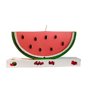 Wassermelonenkerze – Dekoratives Design, Perfekt für Yalda Aufbau