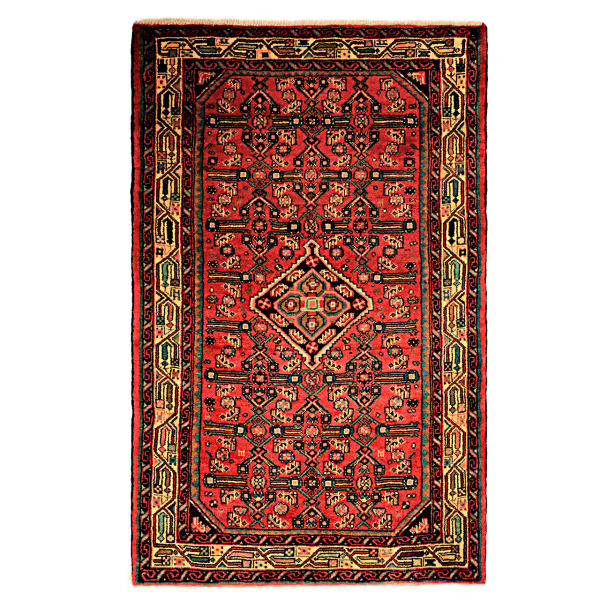 Persischer Teppich handgeknüpft in Beige Modell Bahram