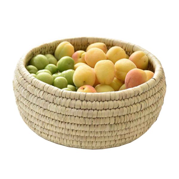 Persische handgewebte Palmblatt-Aufbewahrungskorb Modell Negin