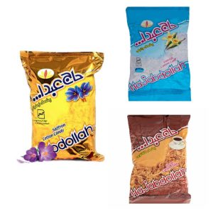 Pashmak – Persische Zuckerwatte mit Safran-, Vanille- & Kakao-Geschmack (6x)