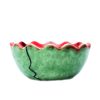 Handgefertigte Dekorative Töpfer-Schale Modell Wassermelone