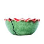 Handgefertigte Dekorative Töpfer-Schale Modell Wassermelone