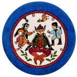 Dekorativer Keramikteller handgemalt Rajasthani IIII