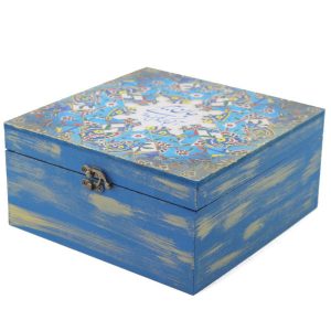 Holzbox zum Verschenken mit persisch inspiriertem Muster Janan