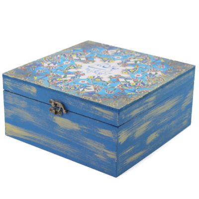 Holzbox zum Verschenken mit persisch inspiriertem Muster Janan