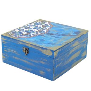 Holzbox zum Verschenken mit persisch inspiriertem Muster Kashia