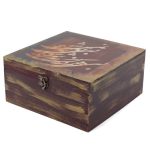Holzbox zum Verschenken mit persisch inspiriertem Muster Khatati
