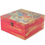 Holzbox zum Verschenken mit persisch inspiriertem Muster Khatati II