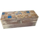 Holzbox zum Verschenken mit persisch inspiriertem Muster Omr