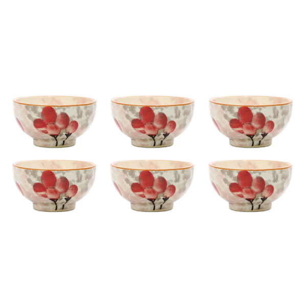 Set aus 6 Künstlerischen Keramik-Dinnerware Schüsseln - Bezh
