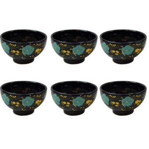 Set aus 6 Künstlerischen Keramik-Dinnerware Schüsseln – Kabir