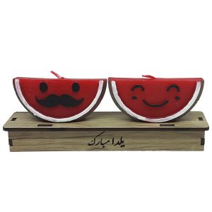 Wassermelonenkerze – Mr & Mrs Design, Perfekt für Yalda Nacht