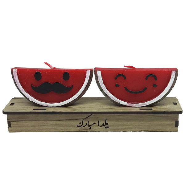Wassermelonenkerze – Mr & Mrs Design, Perfekt für Yalda Nacht