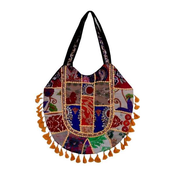 Ethnische Tragetasche mit Baluchi-Stickerei Modell Lavin