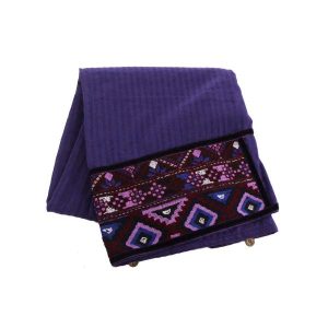 Baluchi Bestickter Schal für Frauen Lila