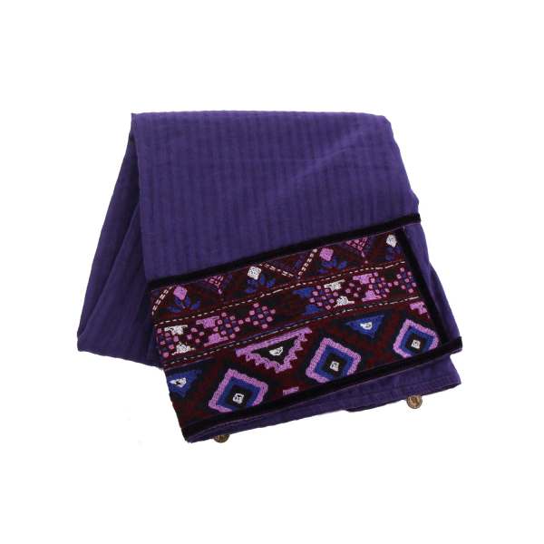 Baluchi Bestickter Schal für Frauen Lila
