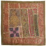 Bestickter Kissenbezug – Rosa Suzani-Design