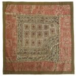 Bestickter Kissenbezug – Rosa Suzani-Design II