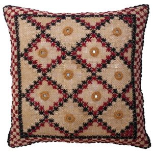 Bestickter Kissenbezug – Cremefarbenes Sana-Design