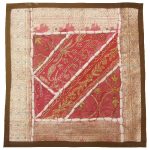 Bestickter Kissenbezug – Hellrosa Suzani-Design