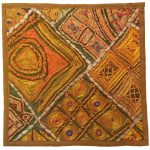 Bestickter Kissenbezug – Dalan Suzani-Design