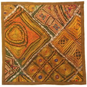 Bestickter Kissenbezug – Dalan Suzani-Design
