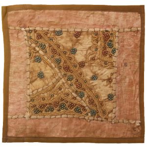 Bestickter Kissenbezug – Blumen Suzani-Design