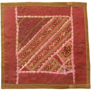Bestickter Kissenbezug – Pinki Suzani-Design