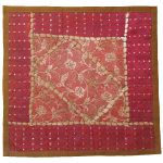 Bestickter Kissenbezug – Rosa Suzani-Design