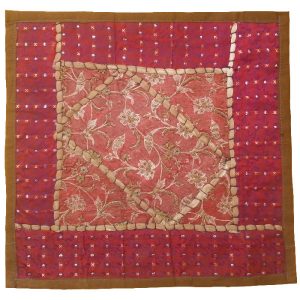Bestickter Kissenbezug – Rosa Suzani-Design