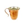 Persische Kupferbecher - Handgefertigt mit Henkel für kalte Getränke - Gehämmert Savin