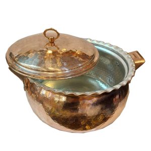 Persischer Kupfertopf – Traditionelles gehämmertes Kochdesign Dana
