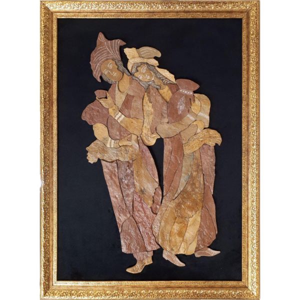 Intarsienkunst – Künstlerisches Persisches Leyli & Majnoon