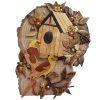 Holz-Mosaik-Wandkunst-Rahmen Modell Vogel