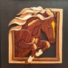 Intarsienkunst – Künstlerisches Pferd