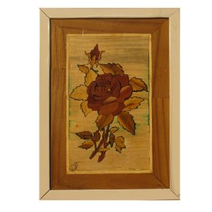 Intarsienkunst – Rosenblume