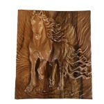 Holzgeschnitzte Wandkunst Modell Pferd