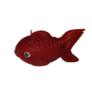Rote Dekokerze – Norouz-Fischmotiv für das neue Jahr (2x)