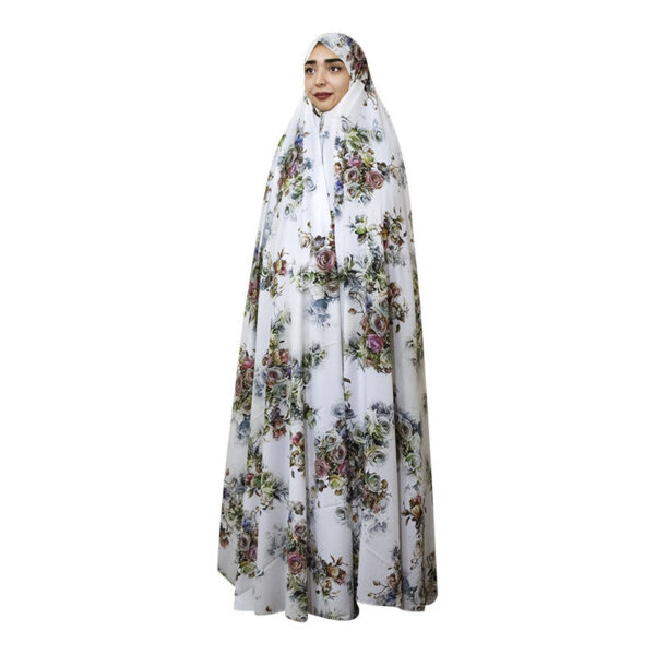 Iranischer Kultur-Chador für Frauen – Farbenfroh, Ideal für den Alltag und das Gebet, Blumenstrauß