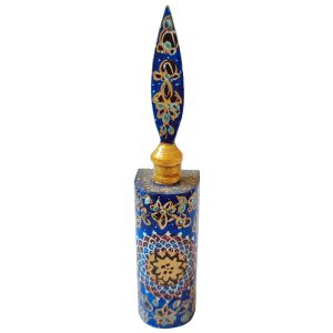 Persischer Eyeliner-Halter aus Kamelknochen Kohlhalter oder Surma Dani Blau