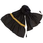 Baluchi Bestickter Schal für Frauen Schwarz