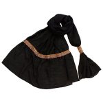 Baluchi Bestickter Schal für Frauen Schwarz