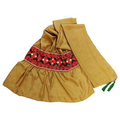 Baluchi Bestickter Schal für Frauen Gelb