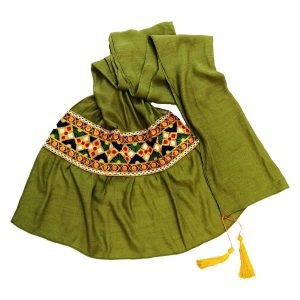 Baluchi Bestickter Schal für Frauen Grün