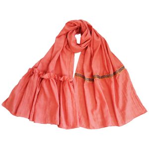 Baluchi Bestickter Schal für Frauen Rosa