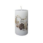 Goldene Nowruz-Kerze – Norouz-Design für den Haft-Sin-Tisch
