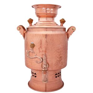 Persischer Kupferherd-Samowar Traditionelles Design 2,5 & 4-Liter