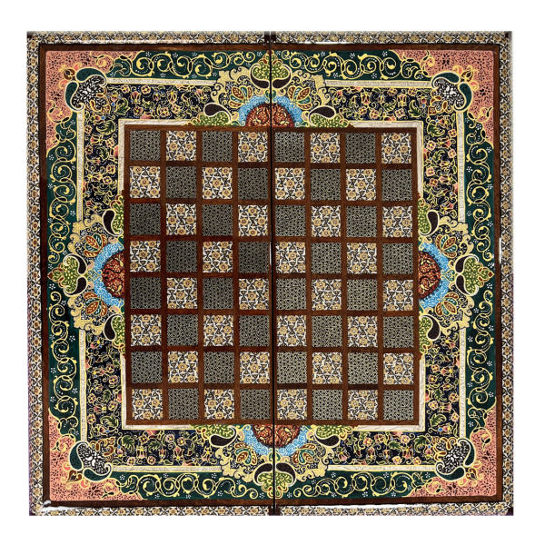 Persisches Khatamkari-Holz-Schachbrett Spezialdesign