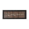 Gerahmte persische Intarsien-Kalligraphie-Holzkunst – Janan